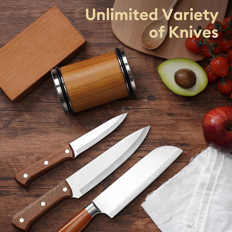 Rolling Knife Sharpener for Straight Edge, Knife Sharpener Kit with 15