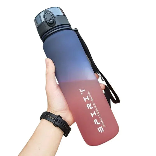 500ML/650ML/1000ML Sports Water Bottle Leak Proof Colorful Plastic Cup