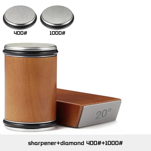 Rolling Knife Sharpener for Straight Edge, Knife Sharpener Kit with 15