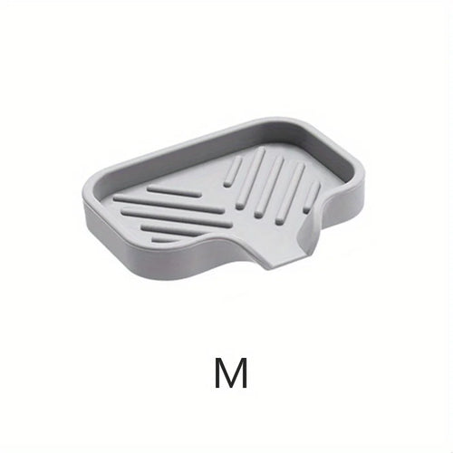 Silicone Kitchen Soap Tray, Kitchen Sink Tray Sponge Tray Dish, Soap